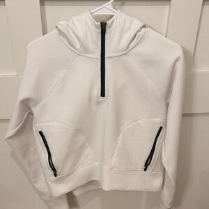 DSG Women's White Half-Zip Hoodie